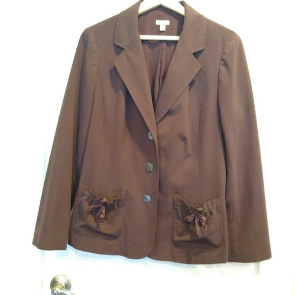 J. Jill Blazer Tie Pocket Blazer size 12 - Picture 4 of 7